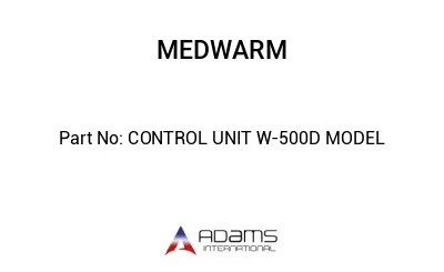 CONTROL UNIT W-500D MODEL