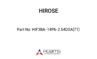 HIF3BA-14PA-2.54DSA(71)