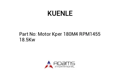 Motor Kper 180M4 RPM1455 18.5Kw