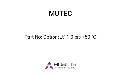 Option: „t1“, 0 bis +50 °C