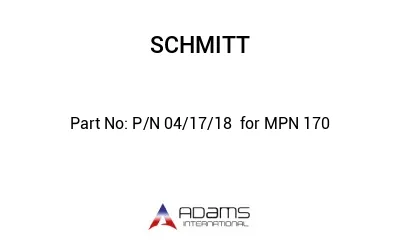 P/N 04/17/18  for MPN 170