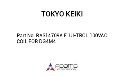 RAS14709A FLUI-TROL 100VAC COIL FOR DG4M4