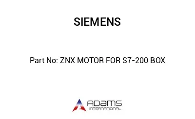 ZNX MOTOR FOR S7-200 BOX